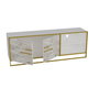 Hanah Home Polka - White Soporte de TV Blanco y Dorado